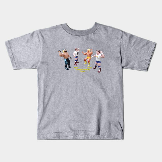 Heels Faces LeJeNdary Wrestling Figures Kids T-Shirt by LeJeNdary Wrestling Figures